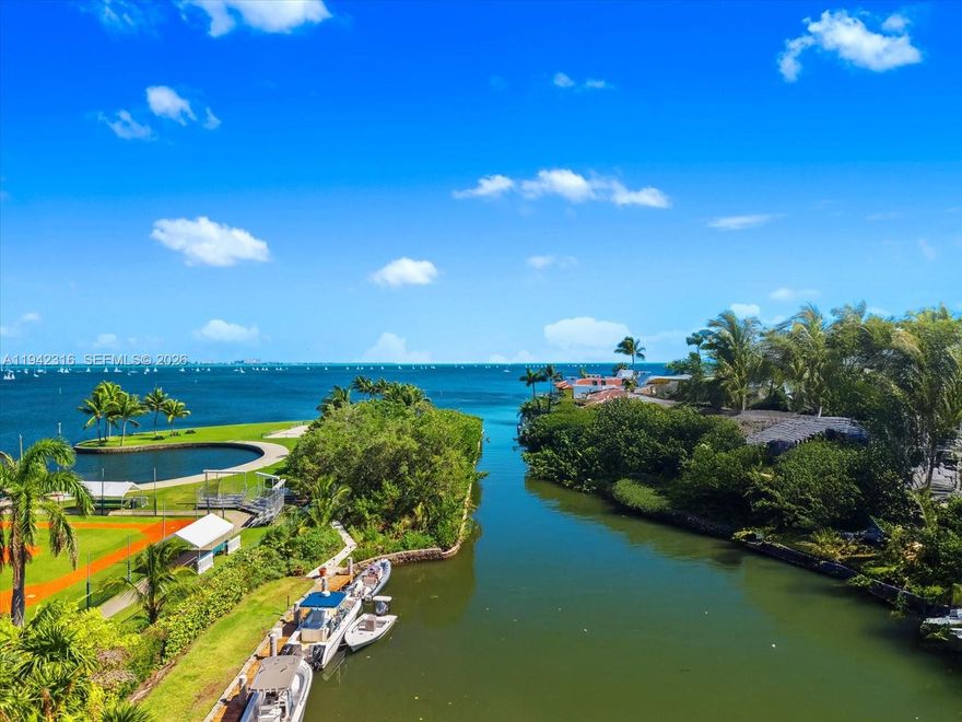 Architectural brilliance meets waterfront luxury with a Thirlwall designed modern masterpiece with direct Biscayne bay views. Extraordinary 21,000 sq foot residence with 10 beds + 12 bath, open floor plan blending elegance with unparalleled amenities. 2,000 sq ft gym/spa sanctuary with sauna, steam, cold plunge, treatment rooms. Suspended staircases, office suite, theatre, hair salon, games room. Detached guest suite, padel tennis court, glass-enclosed climate-controlled car gallery for 14+ cars. Approx 50,000 ft.² of land with buildable 39,200 sq ft of house + 22,000 sq ft.² strip of mangrove forest that leads out to the bay front. Conceptual design only not yet approved and buyer must complete plans, permits, and construction.