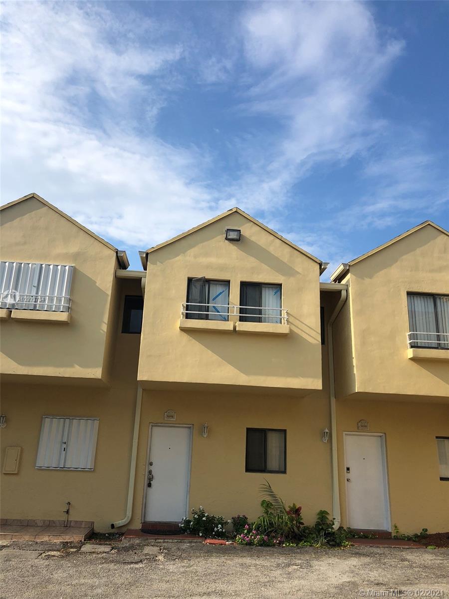 Sec 8 Vouchers welcome, but must be for the amount of rent listed. This is a rare opportunity for a townhosue with private patio and inside the unit washer and dryer! Townhouse has a half bathroom downstairs and two bedrooms and full bathroom upstairs. Located in desireable area of West Hialeah with proximity to shopping, grocery, dining, schools, etc. there are coin laundry machines in common area. Bright and clean unit, do not miss it.