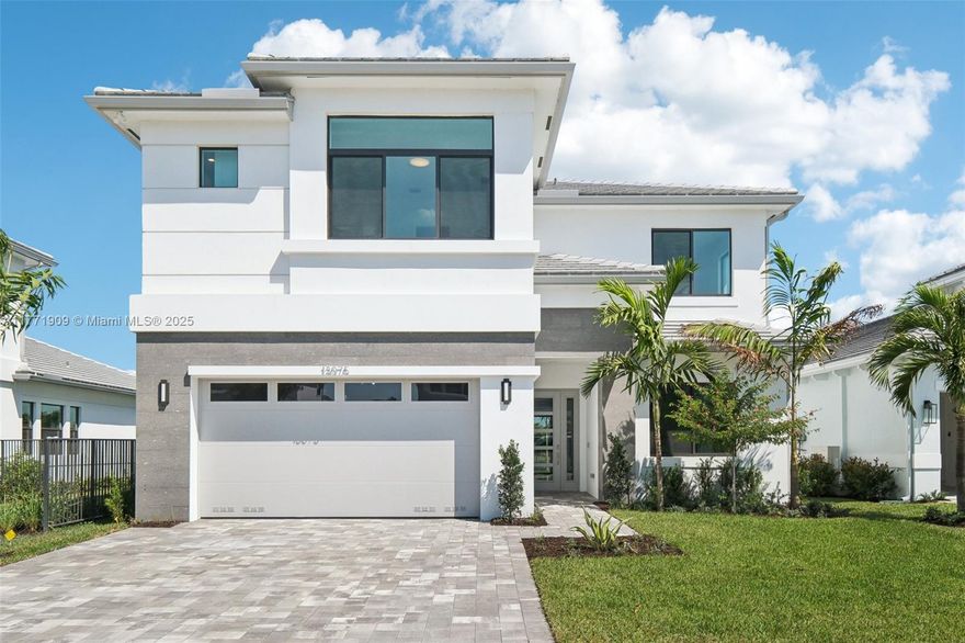 This exceptional, brand-new 5-bedroom, 5-bathroom home has never been lived in and showcases breathtaking double lake views, complemented by a tranquil fountain and total backyard privacy.

Step onto the expansive balcony or relax on the generous patio—perfect for outdoor living and entertaining. Inside, you'll be delighted by the chef's kitchen featuring premium Wolf & Subzero appliances. The opulent master bath offers a lavish retreat, while a convenient main-floor bedroom provides flexibility for guests.

Enjoy a full-service laundry room and large walk-in closets throughout the home. With a spacious 2-car garage included, this property is just a short walk from the park and children's play area. This rare rental opportunity is not to be missed—schedule your visit today!