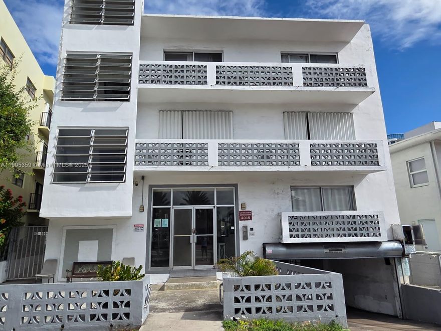 Airbnb approved building! Great investment opportunity in Mid-Beach. First-floor studio just steps from the beach, hotels, and shops. Low HOA and high rental demand area. Unit sold as-is. Easy to show — text LA for access