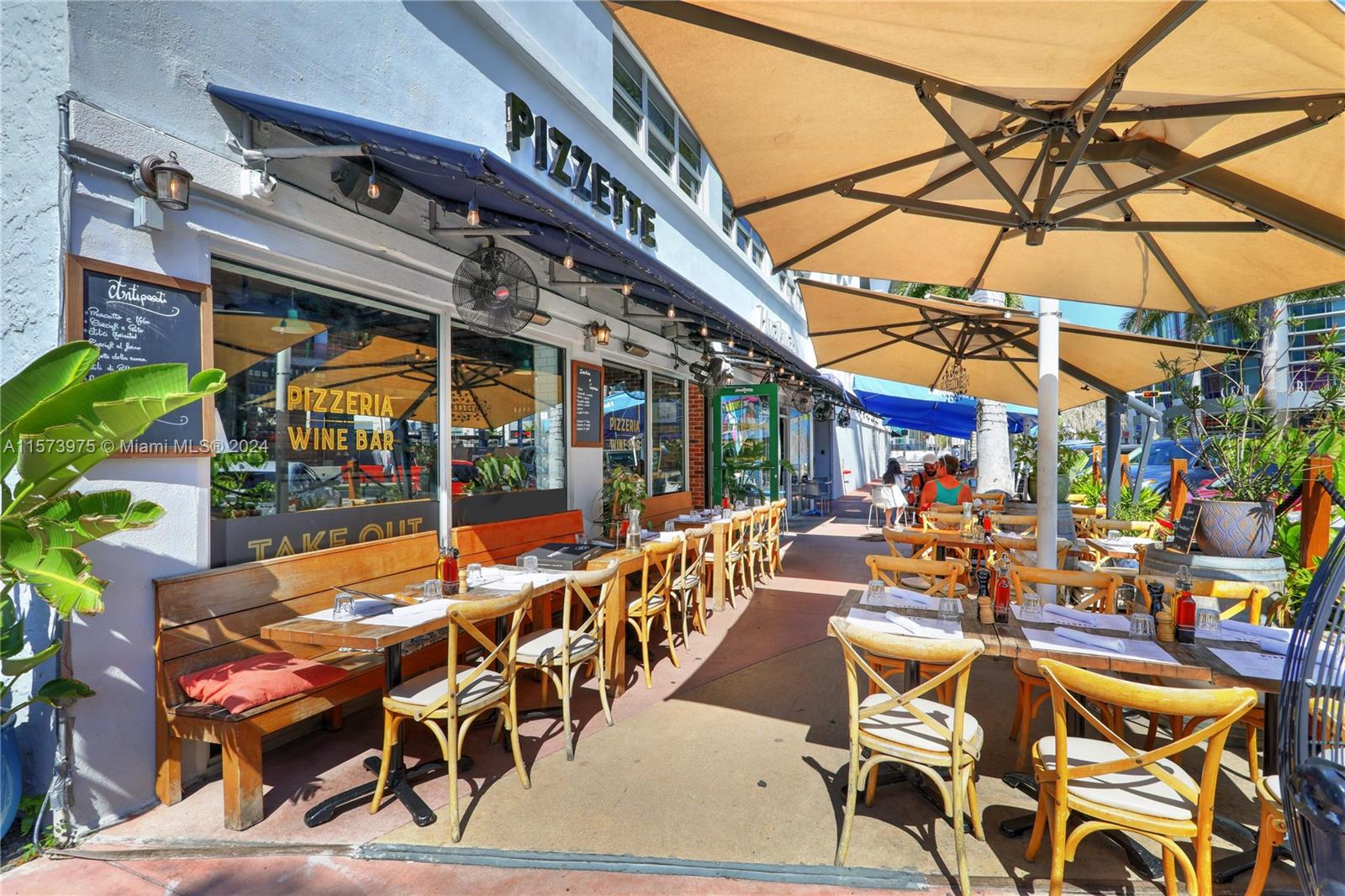 Directly on Lincoln Rd, one of the best locations in the heart of South Beach! With the most affordable rent of Lincoln Rd and with well over a million dollars in gross revenues, this restaurant is a gem! Absentee Owner is affecting the net profit. As with all small businesses, some direct management would surely improve the Gross-to-Net ratio. Incredible location & restaurant. Pizzette has an impeccable reputation and is always busy. Perfect for an investor/manager who wants an established successful business, where he only has to run a professional administration. VERY RARE OPPORTUNITY TO OWN A FULLY REMODELED AND WELL ESTABLISHED SUCCESSFUL RESTAURANT IN MIAMI BEACH - Price is Firm! 8 year lease - 6 year before landlord resell option