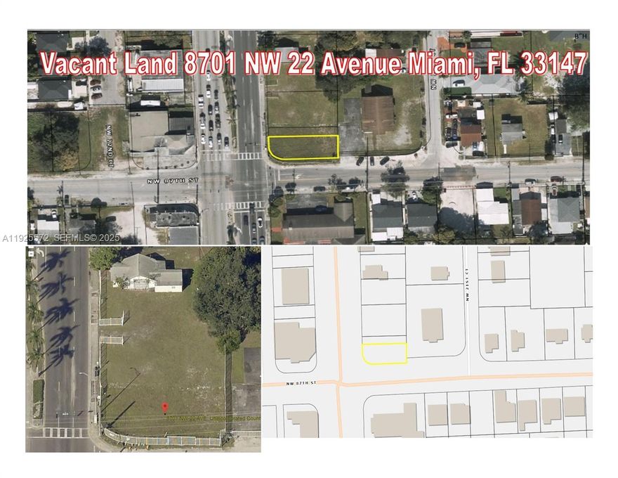 FOR SALE PRIME VACANT CORNER LOT MIAMI, FL

Exceptional development opportunity located on one of the best corners of NW 22 Avenue in Miami. This 5,051 SF vacant parcel offers outstanding visibility, strong traffic counts, and flexible zoning that supports a wide range of commercial and mixed-use development.

Property Highlights:

Lot Size: 5,051 SF

Zoning: UC – Center Mixed-Use Corridor, Urban Center

Maximum Building Height: Up to 8 stories

Density: 60 dwelling units per acre

Corner Location: High-exposure intersection

Utilities & Infrastructure: Urban core location with established utilities and strong surrounding redevelopment activity

This is a rare opportunity to acquire a highly visible, centrally located development site with strong zoning benefits in one of Miami’s fastest-growing corridors.