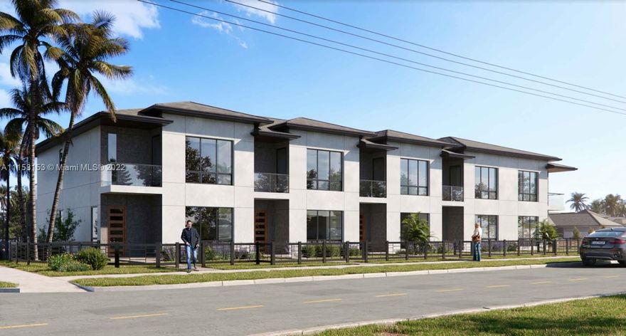 New Construction 5 units townhomes in a great area in Oakland Park.  Construction finishing now with completion date of 3/15/2022.  Each unit is a 3 bed, 3 bath, 2 car garage, 2250 sq/ft.  Units includes all stainless steel kitchen appliances: fridge, range, microwave, dishwasher.  Each unit has its own washer and dryer.  Each unit has its own a/c unit, its own water meter and electric meter.  Features include: Modern kitchens with granite countertops, hurricane impact glass windows and doors, tile flooring throughout, balconies, guest parking, extra room in garage for storage.  Includes 1 year builders warranty.  Amazing opportunity to get a new construction building and choose whether to rent or do Air BnB.  For floor plans and showings, please email or use show assist.