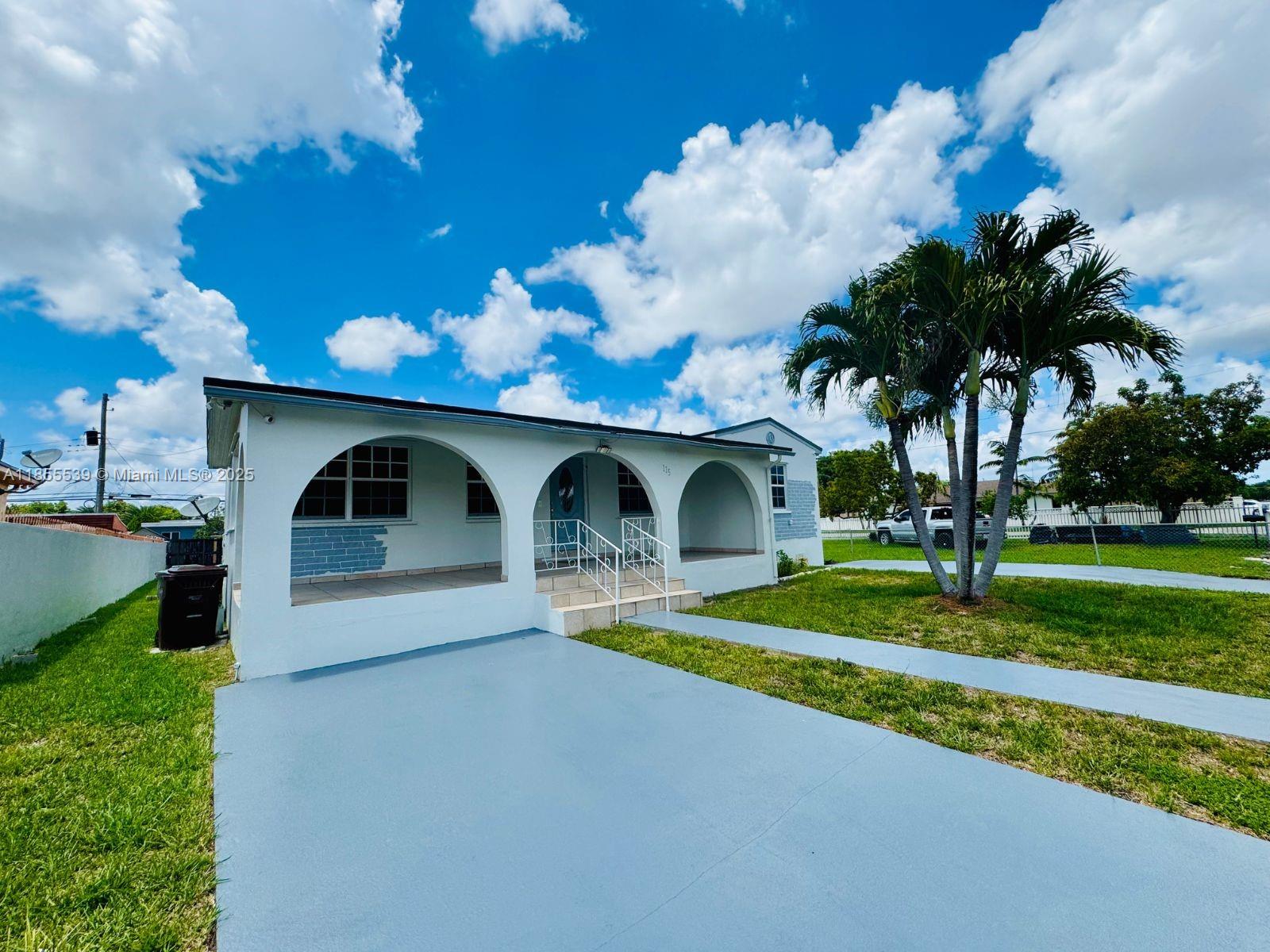 Welcome to your beautifully renovated home in the heart of Hialeah. Step inside to fresh paint, new floors and a kitchen you'll love, complete with granite countertops and brand-new appliances. Relax on the extra-large, cozy front porch or host unforgettable gatherings in the spacious backyard filled with lush tropical fruit trees. This home features: an oversized lot that’s perfect for expansion or adding a pool, 1 year old roof, separate living & dining area, and a freshly painted exterior. Centrally located less than a 10 drive from private & public schools, hospitals, shopping, gyms, parks and more. Combines comfort, convenience, and future potential in one! This home has it all, come see it for yourself and fall in love! Don’t miss this rare opportunity.