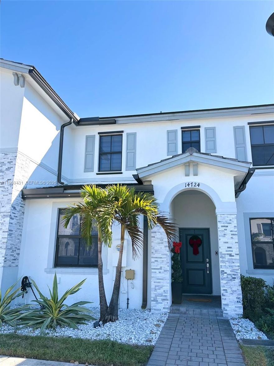 Beautifully upgraded home in a prime location just steps from the clubhouse, pool, and mailbox. This well-maintained property features wood flooring throughout, custom zebra blinds with blackout options, and built-in closets in every bedroom for optimal storage.
The home offers a convenient downstairs bedroom and full bathroom, ideal for guests or multi-generational living. The kitchen includes an upgraded sink, while the home is equipped with a tankless water heater for energy efficiency.
Enjoy enhanced curb appeal with front landscaping and a fully finished backyard with pavers, perfect for outdoor entertaining. Located just feet from community amenities, this home combines comfort, functionality, and convenience.