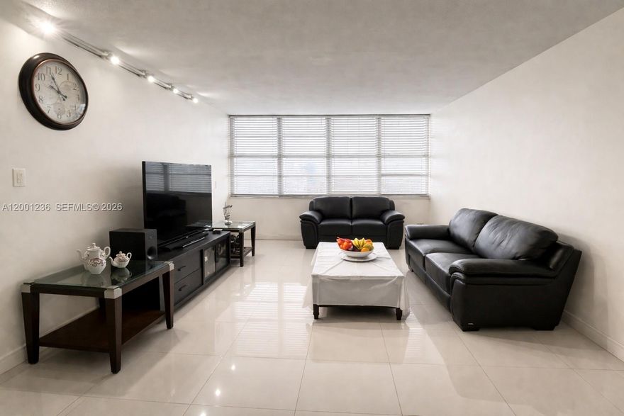 Fully Renovated Condo | Move-In Ready. This is the one you've been waiting for. A fully gut-renovated 1-bedroom, 1-bath condo on the 5th floor, updated from top to bottom with quality finishes that stand out in this price range. The redesigned kitchen features high-end stainless steel appliances, striking granite countertops, and a designer backsplash — built for someone who actually cooks and entertains. Sleek tile flooring runs throughout the entire unit, clean and low-maintenance. The spacious primary suite offers a large walk-in closet and a spa-caliber bathroom anchored by a jetted bathtub. Storage is generous throughout. No deferred maintenance. No cosmetic projects. No waiting. Just move in. Located minutes from Aventura Mall, Gulfstream Park, I-95, and both MIA and FLL airports, with walkable access to Publix, LA Fitness, restaurants, and banks. The 40-year recertification is complete — a detail that matters when it comes to financing and peace of mind. PRICED AGGRESSIVELY TO MOVE FAST — FULLY RENOVATED UNITS AT THIS PRICE POINT DON'T LAST IN THIS MARKET. SCHEDULE YOUR SHOWING TODAY. AC - perfect, inspected 2 months ago Hot water from the building (included in maintenance) Storage, big and deep like a closet 1 Parking spot not covered, but close to the building