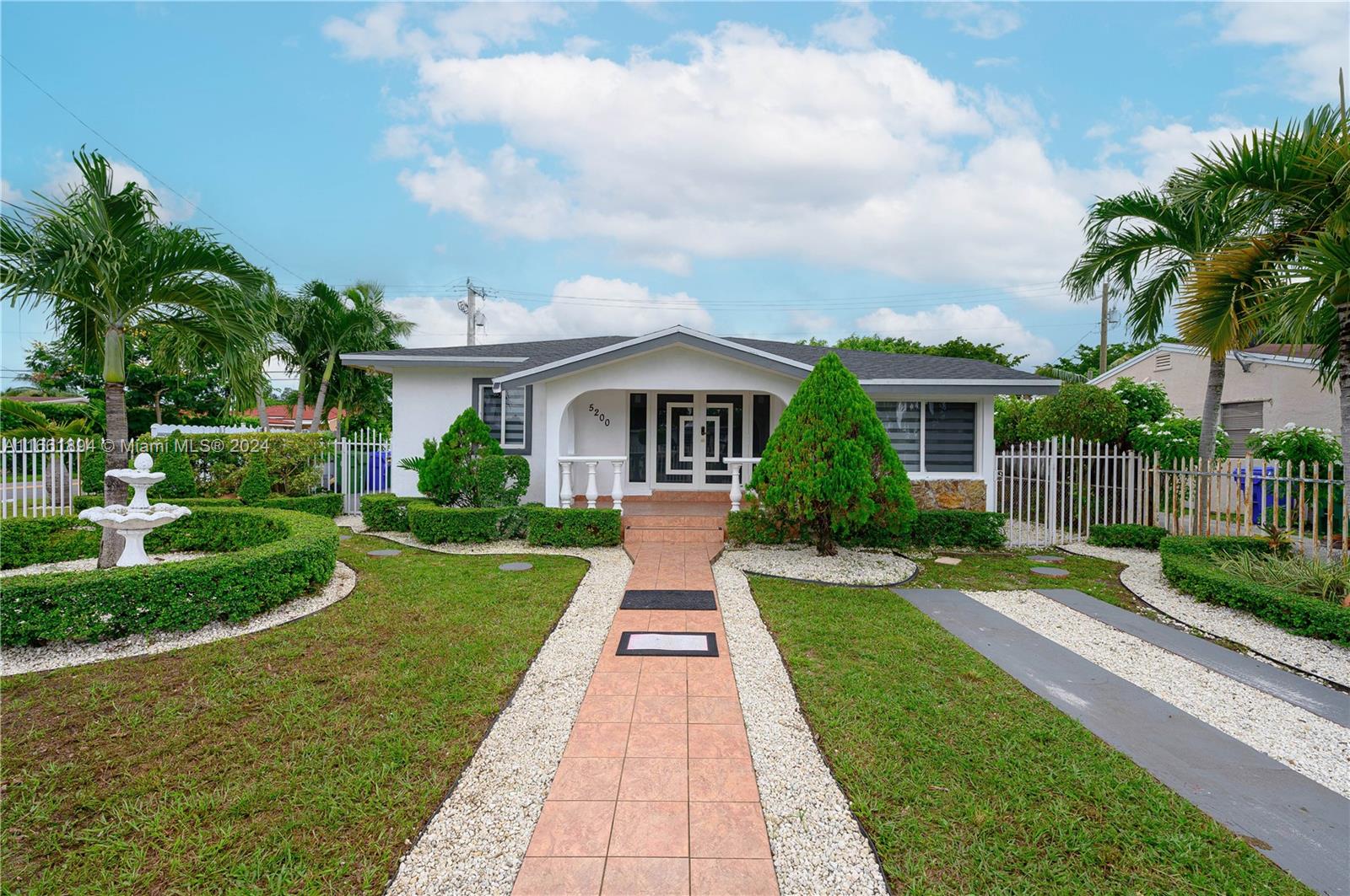 HURRY DO NOT MISS OUT ON THIS TOTALLY REMODELED 4 BED 2 BATH SINGLE FAMILY HOME LOCATED IN CORAL GABLES. THIS PROPERTY FEATURES A BRAND NEW 2024 ROOF, NEW IMPACT WINDOWS AND DOORS THROUGHOUT, HUGE BEDROOMS, REMODELED KITCHEN WITH QUARTZ COUNTERTOPS & BRAND NEW STAINLESS STEEL APPLIANCES REMODELED BATHROOMS, NEW 4 TON TRANE A/C, CORNER LOT WITH A BRAND NEW , IRON GATE FENCE SURROUNDING THE PROPERTY, LARGE BACKYARD WITH PLENT OF ROOM TO PARK R/V OR BOAT, FRENCH DOORS, NEW TITAN WATERHEATER, FRESHLY PAINTED INSIDE AND OUT, FANTASTIC LOCATION.. HURRY CALL NOW TO SCHEDULE A SHOWING AS THIS ONE WILL NOT LAST!!!!!