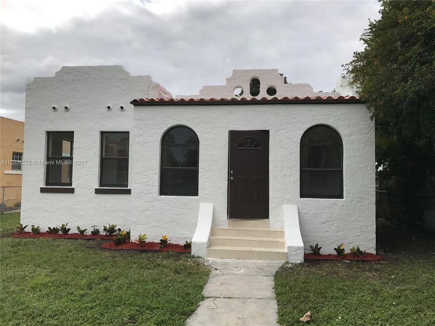 !!Location. Location. Location!! Near Miami Senior High, City of Miami Police Dept, and Miami Dade College InterAmerican Campus. Freshly painted inside, and out.  36 inches wooden kitchen cabinets with granite counter tops. Upgraded bathrooms with features and hardware. 24x24 porcelain floors throughout. Titan water heater. Oversized lot with plenty of room for pool.