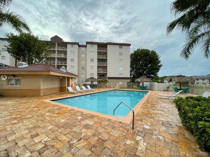 2 Bedroom 2 Bathroom Condo Located in a Great Area. Washer And Dryer inside the Unit. Located on the 4th Floor with a big Balcony. In Good Condition ready to move in. Gated Community with Pool.