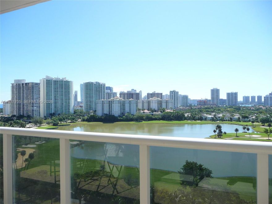 MILLION DOLLAR VIEW! LOCATION, LOCATION, LOCATION ! BEAUTIFUL UNIT LOCATED IN THE HEART OF AVENTURA 2 FULL BEDROOMS AND 2 BATHS, FULLY FURNISHED BEAUTIFUL APT WITH STUNNING VIEW !! STAINLESS STEEL KITCHEN APPLIANCES, CERAMIC FLOORING THROUGHOUT, 1 ASSIGNED COVERED PARKING, PANORAMIC VIEW OF THE GOLF AND LAKE, GLASS BALCONY, SPLIT FLOOR PLAN !! NEW GYM, NEW RECREATION ROOM AND MORE, ACROSS FROM PGA GOLF COURSE RESORT. 24 HR CONCIERGE. COURTESY BUS. 3.5 MILES TO THE BEACH..SHOPES, RESTAURANTS AND LIFESTYLE ONLY AVENTURA CAN OFFER. WASHER & DRYER IN THE HALLWAY !! PARKING IS COVERED ONLY 1 CAR ALLOW. !!