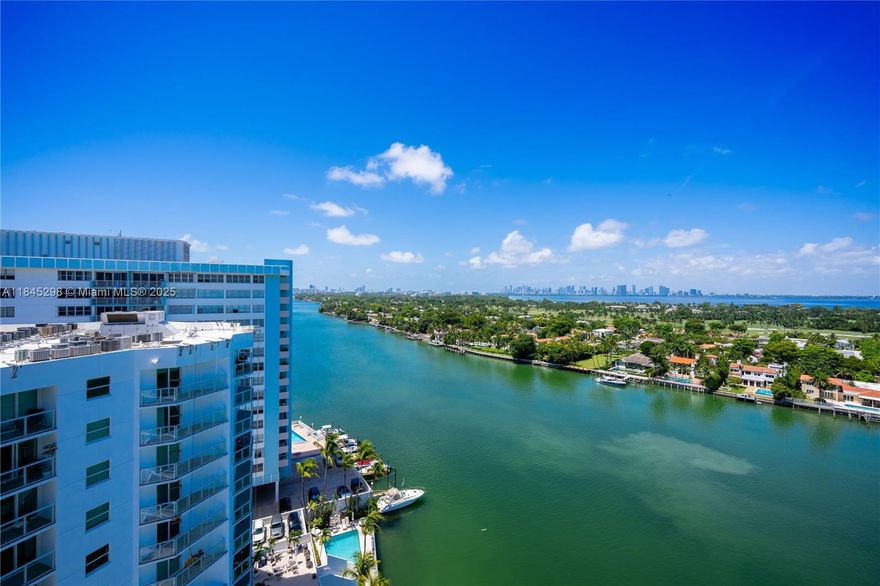 JUST REDUCED! Spectacular corner Penthouse with panoramic water views in the heart of Miami Beach. Unit 1701 at 5900 Collins Avenue a rare corner penthouse offering breathtaking views of the Intracoastal, Biscayne Bay, the Miami skyline, and the Atlantic Ocean from three private balconies. This spacious 3-bedroom, 2-bathroom residence combines comfort, style, and unmatched location in Miami Beach’s desirable Mid-Beach neighborhood. Building amenities include: Beach access directly across the street, Private marina (dock slip available separately), Heated pool, hot tub, gym, sauna, 24-hour front desk and valet service. Remodeled lobby, front desk, and party room, On-site management, Bike, kayak, and paddleboard storage. Enjoy the luxury of a private elevator entrance into a welcoming foyer.