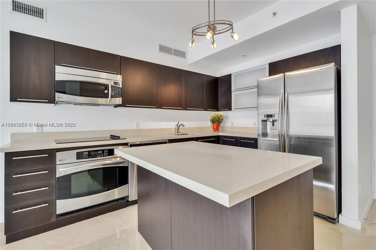 Very Nice 2 Bed / 2 Bath + Den 1172 SF.2 Parking spaces on 2nd Floor. Avoid transit with Fast and Easy access to I 95.Within walking distance to Brickell City Centre, Metro Mover, Shops, Restaurants and Brickell business district. Freshly painted, Polished Marble floor throughout the unit, New Washer & Dryer inside the unit. Large Balcony with greats views of Brickell Skyline and Miami River. Gated community, 24 hours Security / Front Desk. Amenities include, full Spa, Gym, Pools, Jacuzzi, Sauna, Game & Party room, Valet parking. Included in the Rent, High Speed Internet / Basic Cable / Water."