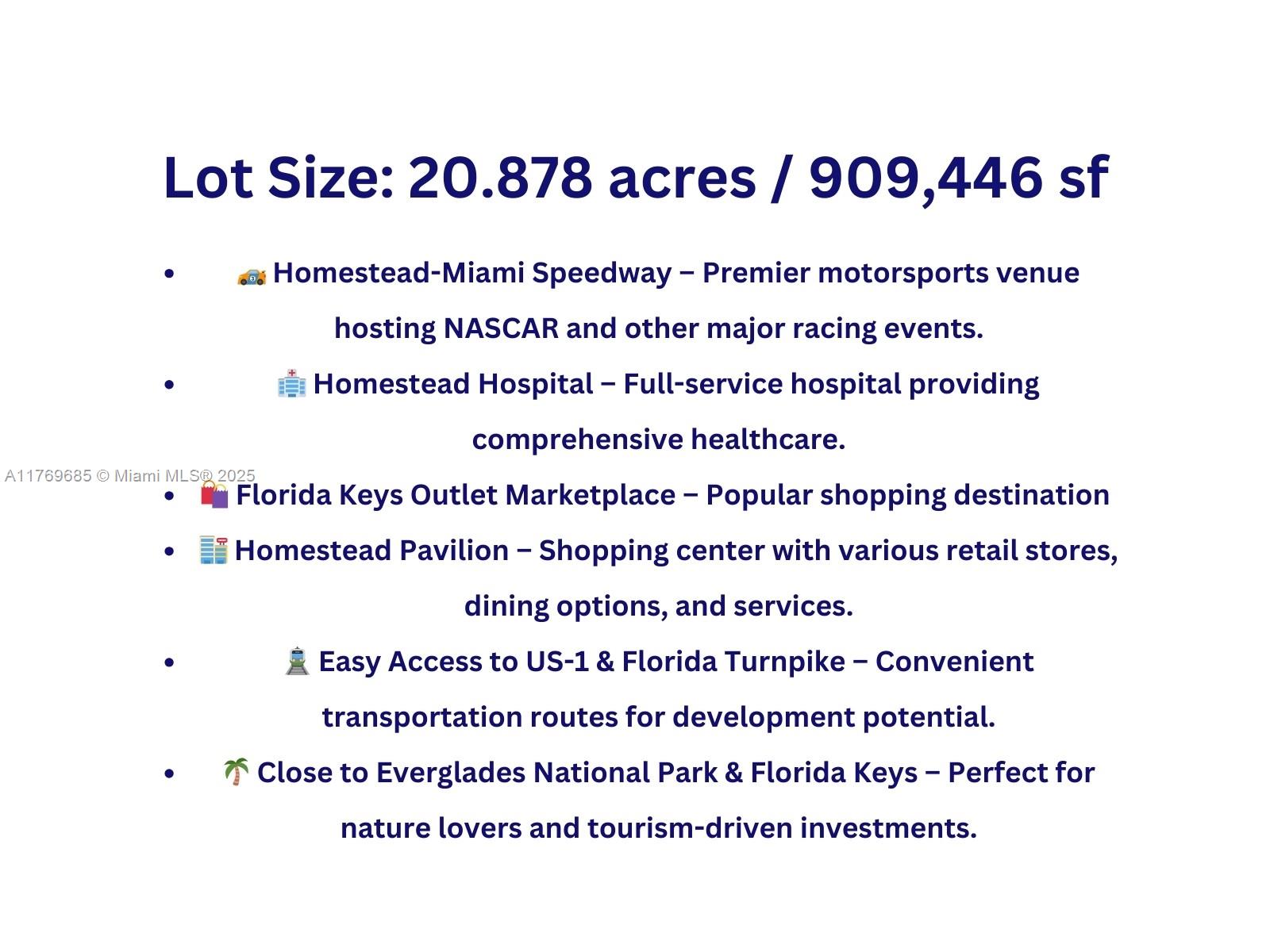 MIAMI LAND & DEV COS SUB - Land