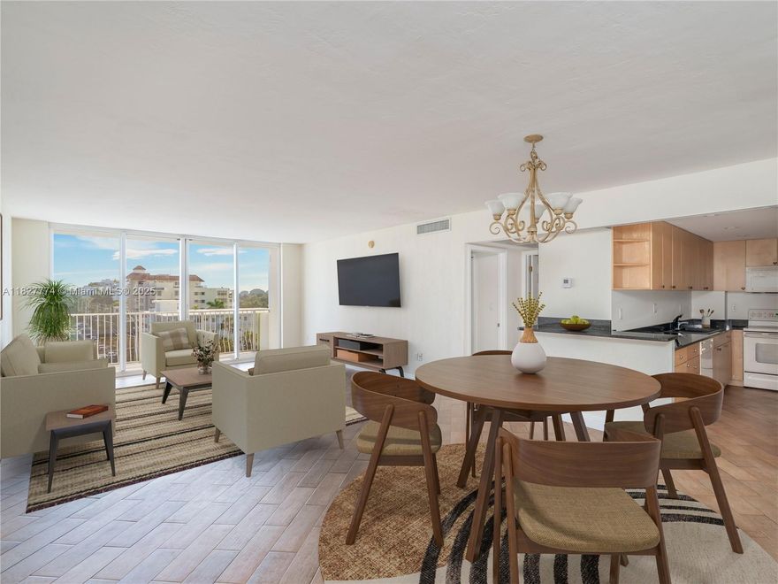 Oversized 1 bedroom unit in fantastic location. Unit filled with natural light. Large walk in closet and washer/dryer inside unit. Building full of amenities including gym, swimming pool on the bay, lobby attendant, media room, library, and much more. Great opportunity to buy in Bay Harbor Islands.