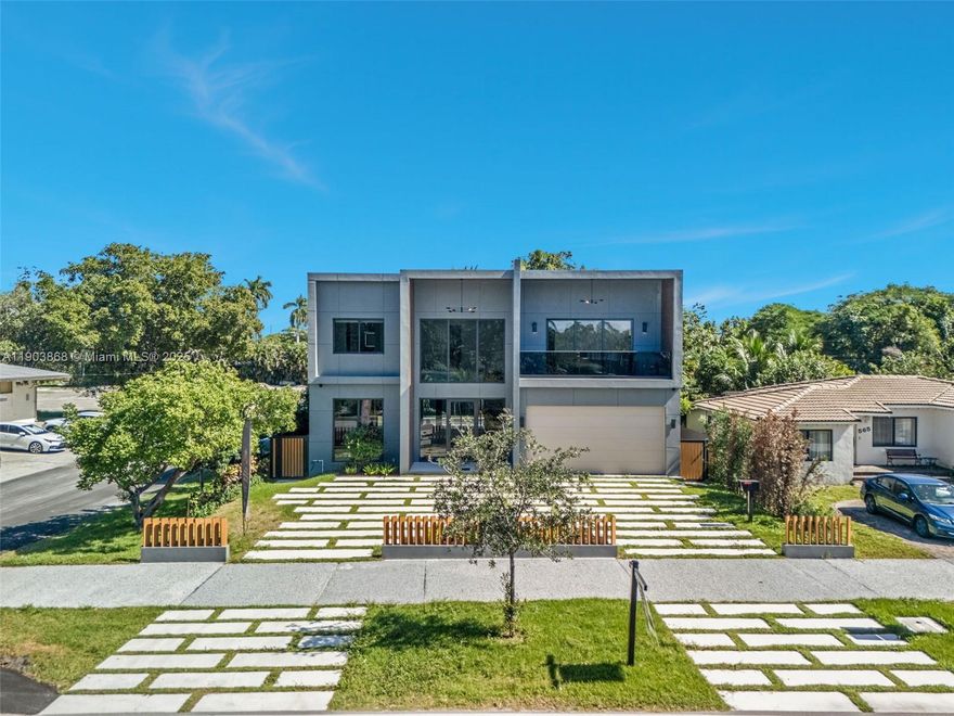 A rare blend of sophistication and comfort awaits at this newly built 4BD/4BA modern masterpiece in Miami Springs. Spanning approx. 3,500 SF, this residence features an airy open layout, a chef’s kitchen with quartz waterfall island, premium appliances, and bespoke cabinetry. The primary suite offers a serene retreat with a spa-inspired bath and designer walk-in closet. Floor-to-ceiling impact glass brings the outdoors in, revealing a lush private yard with pool & covered terrace. Beautiful lighting, energy efficiency, and impeccable craftsmanship define this as one-of-a-kind. Ideally located near the airport, top-rated schools, parks, restaurants, ETC... This home defines convenience and contemporary elegance. SELLER MOTIVATED!!!