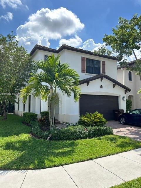 Beautiful 5 bedrooms 3 baths single family home in a corner lot. Elegant finishes, stainless steel appliances, high ceilings, nice tile flooring on kitchen, living and dining room and vinyl throughout all the rooms.
Gated community with security,  pool and clubhouse.