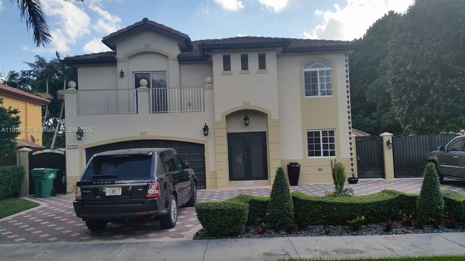 Beautiful, bright and spacious Mediterranean style two-story home in the heart of South Miami, close to everything. Pool, whirlpool, and built in BBQ area with GAZEBO to galore. NO HOA. Patio - Concrete Slab with premier outdoor appliances and much more. GREAT for entertaining. One bedroom and a bathroom on the first floor. The gated and wood fence drive-in side of the house has plenty of space for a boat. Functionality of this GEM is superb! Come and enjoy SE Florida at its best!