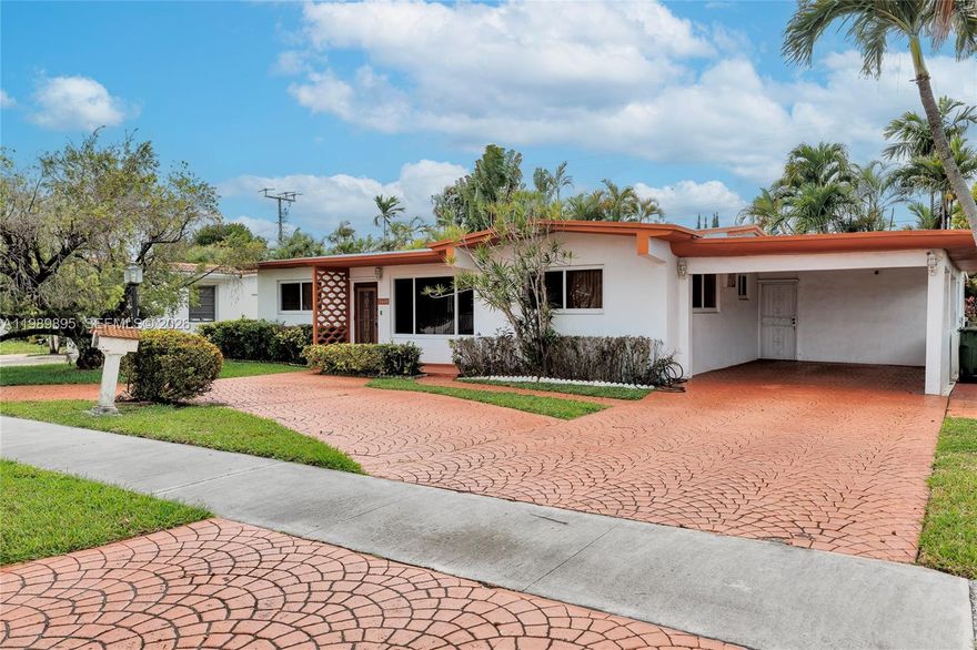 Spacious and full of potential, this 3-bedroom, 2-bath home offers 1,761 sq ft of comfortable living on a 7,650 sq ft lot in a quiet, family-friendly Hialeah neighborhood. Major upgrades have been completed, including a 2021 roof, 2019 AC, newer water heater, and mostly impact windows and doors, making this home move-in ready for the essentials. A versatile Florida room provides additional space ready to be customized with your personal touch. 
                                                                                                                                                                          
The original 1960s charm is intact, from classic wallpaper to thoughtful period details, giving it a “frozen in time” feel that’s perfect for value-add buyers or those looking to craft their forever home. The floor plan flows effortlessly, featuring a carport, utility/laundry room, and functional living spaces that connect seamlessly. Centrally located near shopping, dining, and major expressways, you’re never far from what Hialeah has to offer. Priced to sell in a rapidly growing area, this home combines location, size, and opportunity. It is an ideal canvas for the buyer ready to create their dream space.
