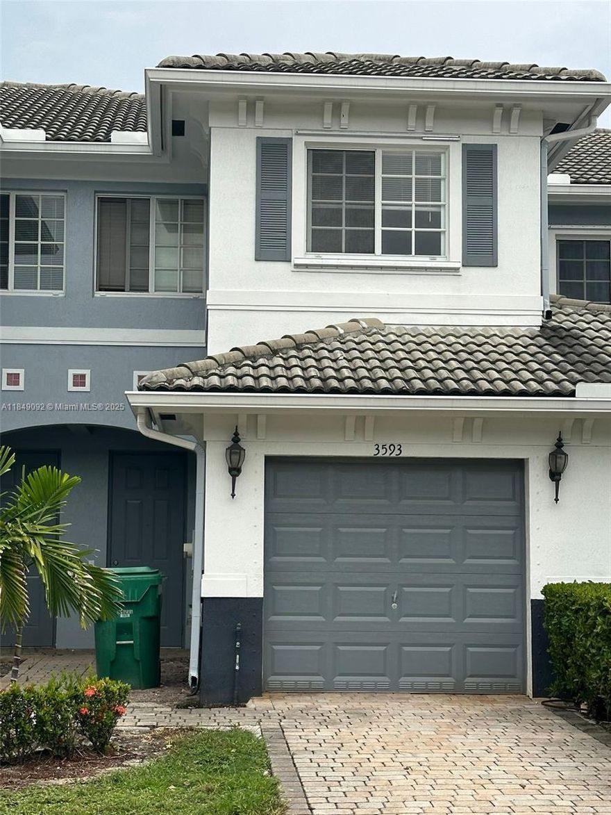 Two Bedrooms ,Two and half bath Townhouse in Casa at Georgetown waiting for new ownership. Casa at Georgetown is a gated community with security patrol and a wonderful clubhouse. The unit has 2 stories, wired for internet, featuring amazing neutral light throughout the unit, tiled floors-downstairs, stainless steel appliances, new vinyl floor upstairs on the steps as well as the bedrooms, a one car garage. Full size washer and dryer in the garage. Amenities include Clubhouse, BBQ, Pool and Kids playground. BEST PRICE IN THE COMMUNITY INCLUDING LAKE VIEW FOR A QUICK CLOSING!!!