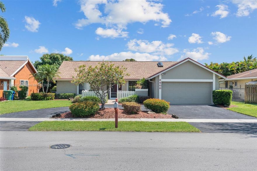 No HOA fees!  This 3 bedroom, 2 bath home with an open floor plan and a sunken living room is a gem with plenty of potential to make it your own or move in as is.  Vaulted ceilings with wood beams make the home feel light & spacious and the beautifully maintained neighborhood and great neighbors is the perfect place for your family to call home plus a newer roof and AC makes it even more appealing as well as the automatic sprinkler system that feeds from the canal, saving on your water bill.  Just make an offer and you will be happy you did.