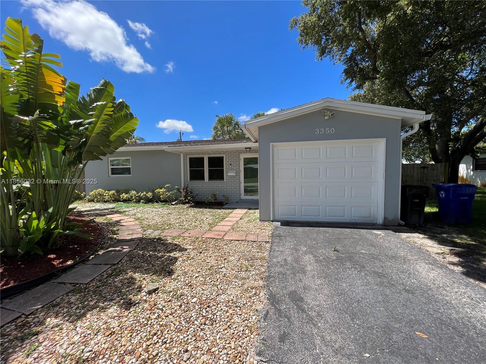 Single family home with large front and backyard in a quiet family friendly community. This home features 2 bedrooms and 1 full bathroom. Relatively new roof, impact windows, washer and dryer and a spacious 1 car garage. Perfect home for a small family. When submitting offers please be sure to include proof of funds for move in & proof of income or employment, credit and background check.