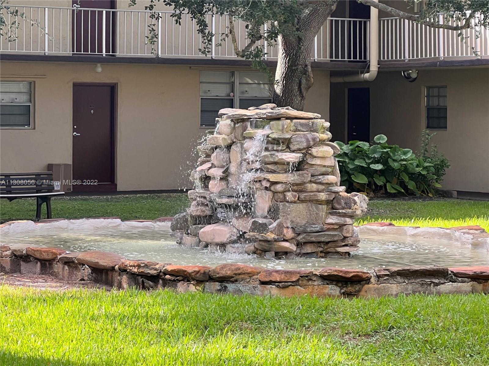 Spacious & Clean, this one bedroom apartment incudes water and has a full size clothes washer & dryer inside for your convenience. Enjoy the ambiance of the tranquil waterfall as you gaze into the atrium from your first floor screened in patio. Conveniently located off Orange Drive between University Dr & the Turnpike. Very close to shopping, restaurants, Nova University and all major highways.
