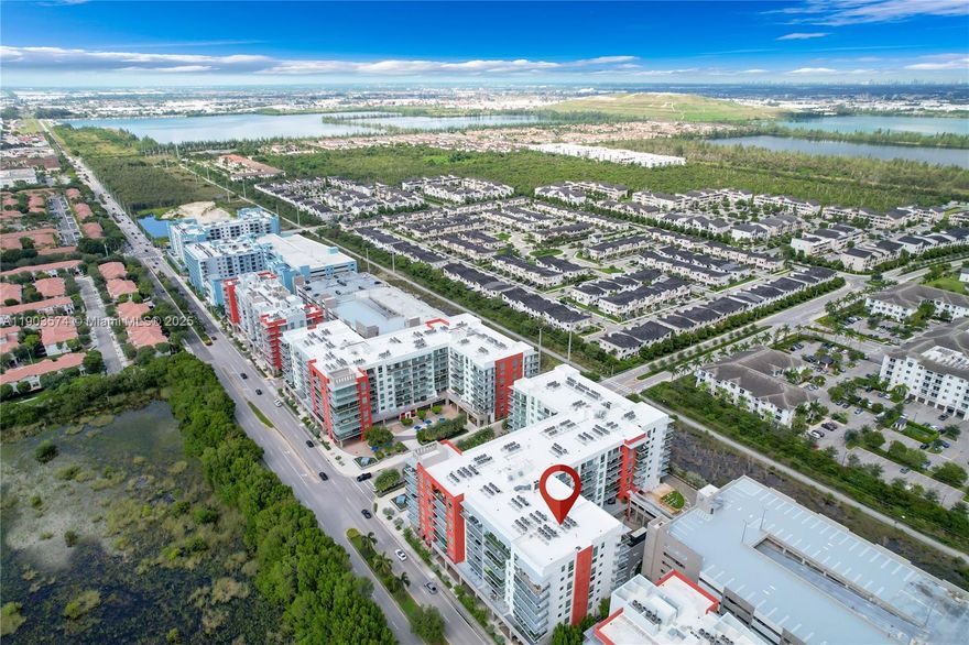 Fully Furnished! Modern luxury in Midtown Doral! Furnished 3BD/2.5BA corner unit with spacious balcony, perfect for relaxing or entertaining. Offered furnished or unfurnished. Includes 3 parking spots (3rd negotiable). Features porcelain tile floors, impact windows, in-unit washer/dryer, and high-speed internet. European kitchen with quartz countertops, Bosch appliances, and smart home features. Upscale building with modern lobby, lounges, and ballrooms. Prime location near Miami Intl Airport, major highways, Dolphin Mall, Publix, and more. Priced to sell!