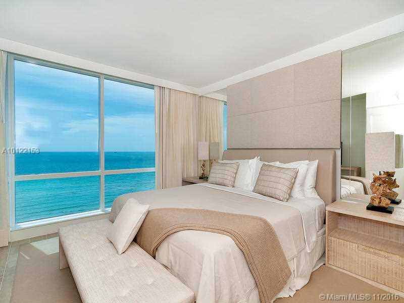 Best deal w Direct Ocean views. 1 Hotel and Homes Residences is the newest and hottest destination in South Beach, attention to every detail on this NE corner unit (best line in the building) designed and completely furnished by acclaimed Brazilian designer Debora Aguiar. Custom kitchen with built-in lighting created by Italkraft features stainless steel appliances by Sub Zero and Bosch. Brazilian porcelain flooring. Enjoy world class amenities like the exclusive roof top pool, restaurants on site