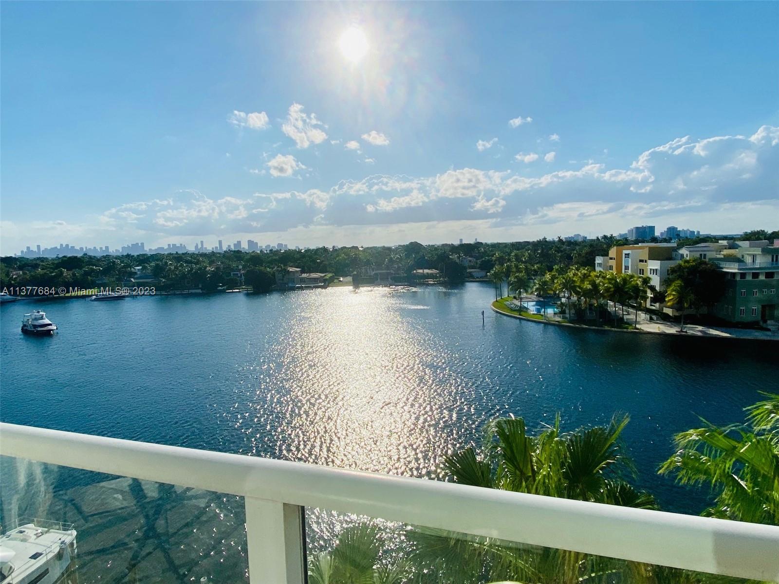 Fabulous, totally remodeled 2 Bed/2 Bath apartment with stunning views of the Intracoastal and Miami Skyline and sunset. This designer-remodeled and beautifully furnished apartment has floor-to-ceiling windows and a large balcony that can be accessed from every room. There is a washer & dryer inside the unit and a semi-private foyer. The building offers 24hs security, a fitness room, a heated swimming pool, a hot tub, a sauna, and a multifunction room. Docks are available for rent. The lobby renovation is almost over and looks amazing! One Assigned parking and one free valet. No pets are allowed per association. Come and see it! Everything is ready to move in!