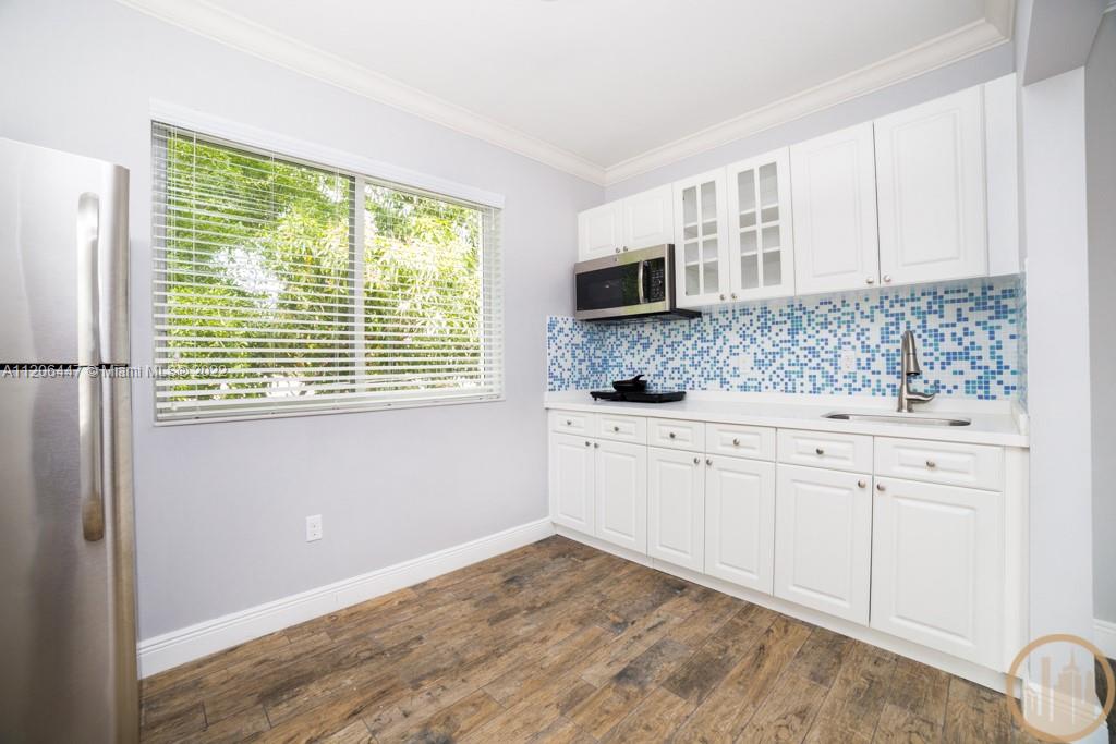 Fully remodeled studio. RENT INCLUDES WATER, ELECTRICITY, & PREVENTATIVE PEST CONTROL SERVICE. Unit offers stainless steel appliances, porcelain floors, granite countertops, custom backsplash, deco design bathroom floors, hurricane impact windows, washer/dryers in common area, and bike rack to park your bike. Minutes from Upper Buena Vista, Wynwood, Design District, Upper East Side and Midtown Shops.