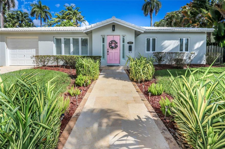 Beautiful 4 bedroom, 3.5 bath pool home with 1 car garage in an incredible location! Enter into a large foyer that flows into a state of the art kitchen/living area with an oversized eat-in island, exotic granite countertops, stainless steel farmers sink, a double oven, custom Medallion cabinetry, double refrigerators, and Miele appliances with a gas stovetop. With an open concept design, this home is made for entertaining. Additional features include a formal dining room, a separate family room with French doors leading to the pool, & a large pavered patio around the pool with a fully fenced backyard and lush landscaping. The primary bath features a free standing tub with separate shower. Highlights include a 2nd ensuite bedroom and impact windows!