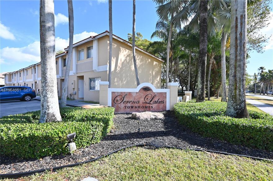 Fully renovated approximately 8 years ago, this beautiful 3-bedroom, 2.5-bathroom townhouse is located in the desirable Serena Lakes community. The home features an open floor plan overlooking a private fenced backyard, perfect for entertaining or relaxing. Enjoy a contemporary kitchen with quartz countertops, glass tile backsplash, and stainless-steel appliances. Ceramic and wood flooring throughout, plus a washer and dryer included for your convenience. All bathrooms have been completely designer-renovated with modern finishes. Community amenities include a pool, and the property is within walking distance to the middle school and nearby parks. Conveniently located close to restaurants and supermarkets. Move-in ready and perfect for first-time buyers or as a great investment opportunity.

Call today!