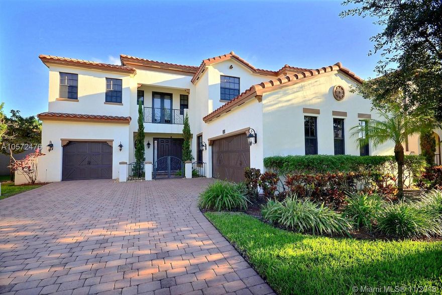 BEAUTIFUL 5 BED 4. 5 BATHS HOME IN ESTADA AT MONTERRA IN COOPER CITY FEATURES UPDATED KITCHEN WITH GRANITE TOPS, STAINLESS STEEL APPLIANCES, CENTER ISLAND & BREAKFAST NOOK ADJACENT TO FAMILY ROOM. FORMAL DINING, LIVING ROOMS AND TV ROOM. AWESOME FLOOR PLAN W A BED ON FIRST FLOOR, SECOND FLOOR W LOFT AREA, 3 BEDROOMS PLUS SPACIOUS MASTER SUITE W SITTING ROOM, SPA-LIKE MASTER BATH W DUAL SINKS, JACUZZI TUB & WALK IN SHOWER. LARGE LAUNDRY ROOM W SINK & LOTS OF STORAGE. HIGH CEILINGS, IMPACT WINDOWS THROUGHOUT, GORGEOUS CURB APPEAL OF MEDITERRANEAN STYLE HOME, 3 CAR GARAGE ON MANNED GATED COMMUNITY.