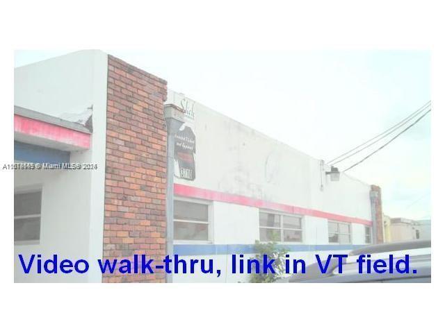 Take youtube video tour . . . Freestanding Warehouse Bldg 15,655 SqFt (Lot 20k SqFt) incl 4 front offices, showroom, lounge, approx 17' warehouse ceiling with 2 rear bay doors (12’x12’). Zoned Light Manufacturing. . . . Conveniently located between 49th (103rd) & 25th (79th) Streets . . . Minutes to expressways, MIA airport . . . Great time to invest, between tenants and amidst Miami’s very healthy current economic growth & future expansion vision . . . Act fast, before this rare opportunity slips away to another tenant or owner. Last tenant stayed 27 years.