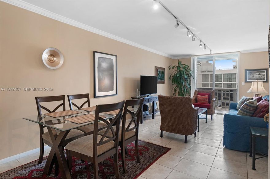 Welcome to this spacious unit at the Sea Beach Towers- largest floor plan in the building. Lots of natural light (unit is facing east, so morning sun is absolutely amazing) and tons of closet space. Unit comes with one unassigned parking space and a storage space. New elevator, new cooling tower and AC's in common areas. 40 and 50 yea certifications were done, 60 year certification is coming in 2026. No washer/dryer inside the unit, but there's a laundry room right off of the lobby. Amazing location just steps from the beach, Lincoln road and Miami Beach
convention Center Ouiet well-maintained 55+ building. no rentals and no nets allowed