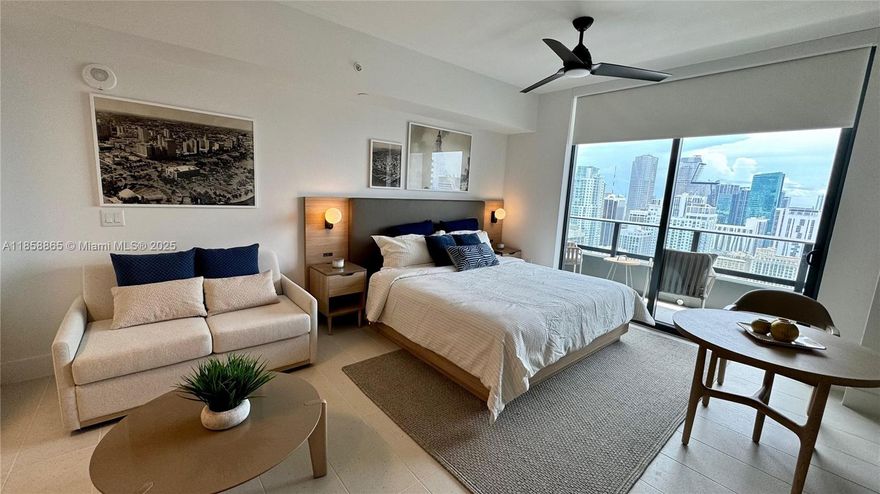 Natiivo Residences! Studio brand new fully furnished. Located in the heart of Downtown Miami. Enjoy breathtaking views of the Miami Skyline, Biscayne Bay. This residence is Approved for Short Term Rental. Daily, Weekly and Monthly. No restrictions. Close to Kaseya Center, Miami Worldcenter, Bayside, the Brightline Station, Restaurants and more. This building has offers over 70,000 SqFt of Amenities. 5 Restaurants and Bars, Fitness Center, Resort Pool, full service Spa, 24/7 concierge services, Electric Vehicle Charging Stations. $25,000 SELLER CONCESSION TO BUYER.