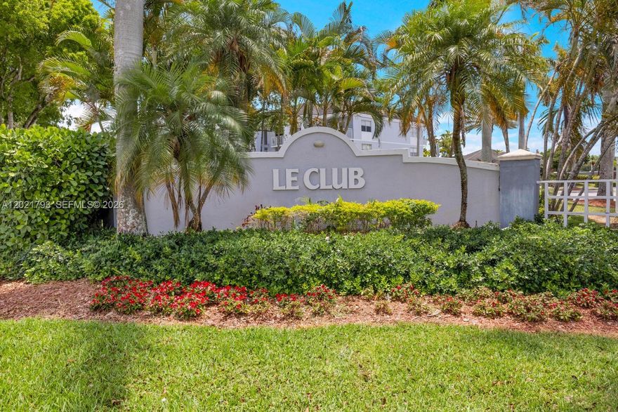 Beautifully maintained 2 bed, 2 bath top floor condo in the gated Le Club community! This bright and spacious unit features an updated kitchen with granite countertops and stainless steel appliances,  open living/dining area with modern accent wall, laminate flooring, in-unit washer/dryer, and spacious patio. Enjoy resort-style amenities including a pool, fitness center, sauna, tennis courts, clubhouse, BBQ/picnic areas, and walking paths. Association fees include water, sewer, and property, flood, and wind insurance. The community is very well maintained with recent exterior updates, healthy reserves, one assigned parking space and guest parking. Conveniently located near Black Point Marina, shopping, and dining!