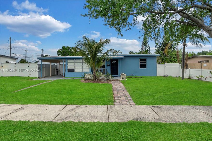 Incredible investment opportunity in Pompano Beach Highlands! This income-producing property is already generating consistent cash flow, making it a great addition to any investment portfolio. The main residence features a functional 2-bedroom, 1-bathroom layout on a spacious 7,500 sq ft lot. The living room was converted to accommodate a 3rd bedroom, offering added flexibility, and can easily be restored to its original living space.

Conveniently located just minutes from Deerfield Beach High School, shopping, dining, and major roadways, this home offers both value and future potential. Whether you are seeking a rental property with established income or a versatile residential investment, this is a must-see opportunity for savvy investors. Property is currently rented through January 1, 2027, at $2,500 per month.
