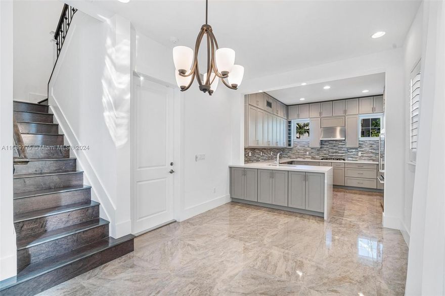 Experience refined living in this single-family detached home with courtyard patio in the walkable Village at Victoria Park. Offering 3 bedrooms & 3.5 Baths, custom kitchen with quartz countertops, floor-to-ceiling cabinetry, and stainless steel appliances, including an in-wall double oven, gas cooktop, primary suite includes an oversize closet, private balcony, walk-in closets, dual vanities, shower and a standing tub, 10' ceilings on both floors, a first-floor guest half bath, dual A/C, tankless water heater. CBS construction, impact windows/doors, second-floor laundry, and a 2-car garage, outside storage, patio and gated front porch with alarm system. 5 min from the beach, restaurants and Galleria mall. PRICED TO RENT!