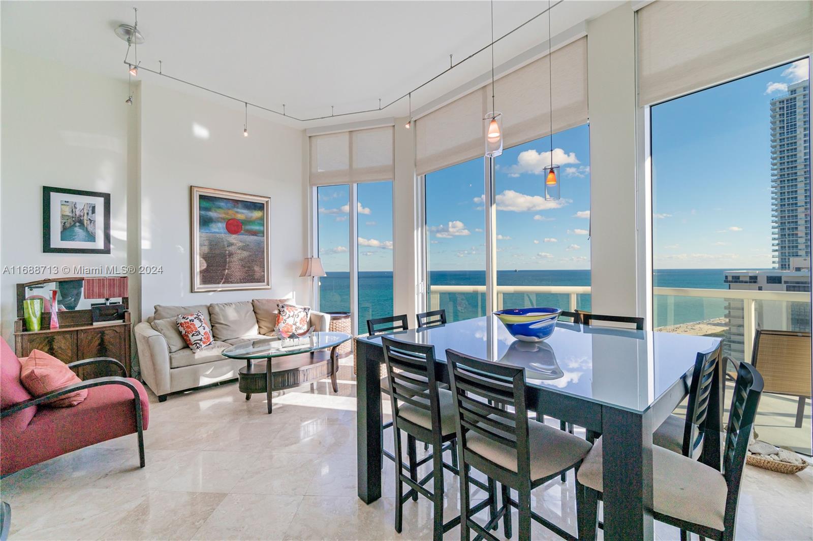 Rental Property at 6515 Collins Ave 1806, Miami Beach, Miami-Dade County, Florida - Bedrooms: 1 
Bathrooms: 2  - $6,500 MO.