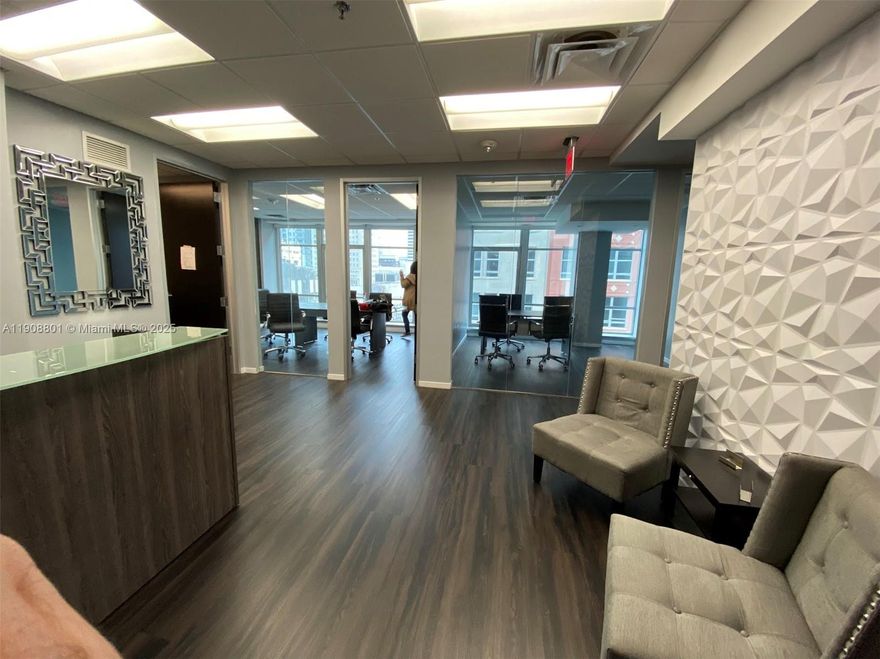 Fully renovated and designed by Morris Lapidus renowned Architect of Miami is located just one block from the court house, walking distance to Bayside, Whole Foods & 2 Metro Mover Stations. Just 5 blocks from the Brickell Financial District & just a few minutes from the MIA International Airport. The building was recently was awarded silver LEED Certification and designated to the National Registry of Historic Buildings. With state of the art connectivity, 24 hrs. Security, valet parking, conference rooms, lounge and juice bar, this building has it all.