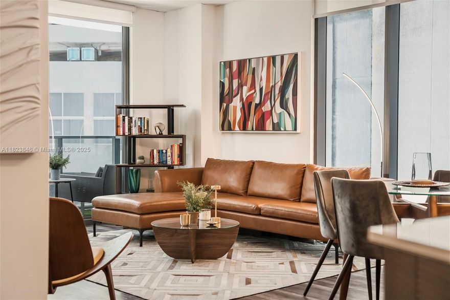 Amazing Investment Opportunity, welcome to this beautifully designed 2-bedroom, 2-bath apartment in the heart of Brickell, where style meets convenience. This is one of the few buildings that allow 30-day rentals up to 12 times a year, making it perfect for Airbnb, or your own seasonal retreat.
Step inside to a modern open layout featuring a sleek kitchen with stainless steel appliances and elegant Italian cabinetry. Enjoy the ease of in-unit laundry. 
Great amenities, including a rooftop pool, a stylish clubroom, and a fully equipped fitness center.
Just steps from Brickell City Centre, you're perfectly positioned to enjoy world class dining, shopping, and entertainment.
Additions: Furniture is available for sale, making this a truly turnkey opportunity!