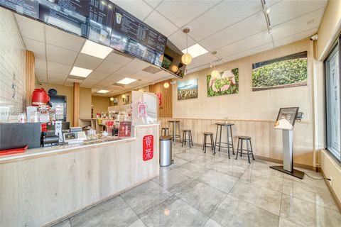 Boba Tea Restaurant For Sale In Flagler Street Miami FL 33174