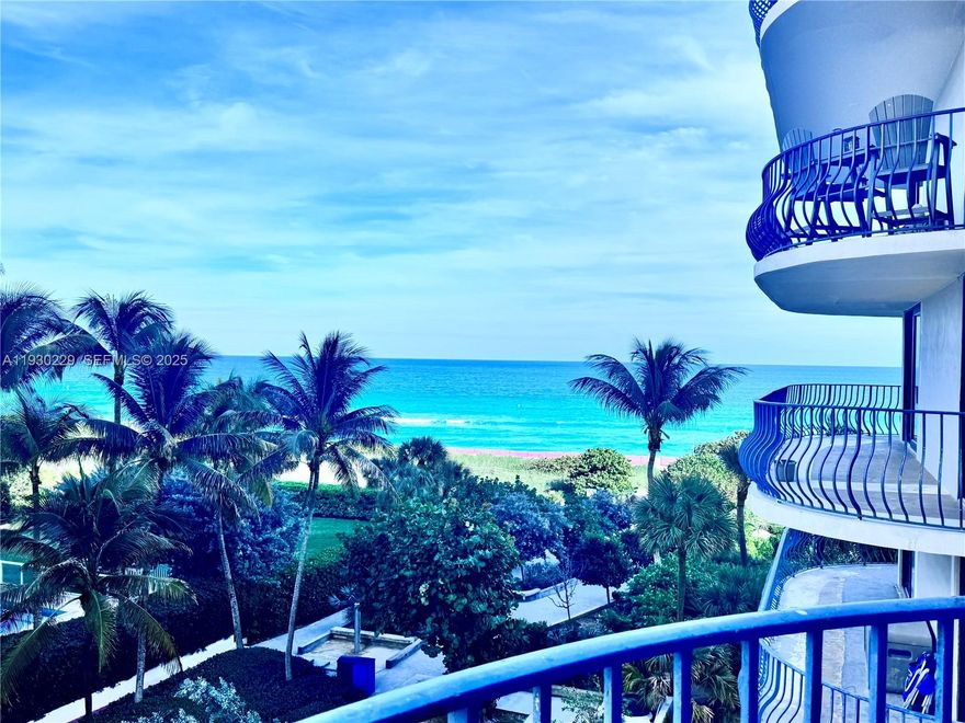 Stunning, unobstructed ocean views await from this beautifully appointed 2-bedroom, 2-bath residence in an exclusive, luxury boutique beachfront building in the heart of Surfside.
This spacious 1,672 SF home offers an elegant and airy layout, enhanced by marble and wood flooring throughout and abundant natural light. The expansive primary suite features a generous walk-in closet and a serene retreat-like atmosphere.
Enjoy the convenience of a full-size washer and dryer inside the unit, along with refined finishes designed for comfort and style.
The building offers resort-style amenities, including a brand-new, state-of-the-art fitness center, heated oceanfront pool, jacuzzi, and a barbecue area perfect for entertaining.
Ideally located adjacent to an upcoming 5-star resort, and just steps from the Surfside town center, Bal Harbour Shops, fine dining, pristine beaches, and houses of worship—this is coastal living at its finest.
A rare opportunity to enjoy a refined beachfront residence in one of South Florida’s most desirable communities. Call listing agent for private showing.