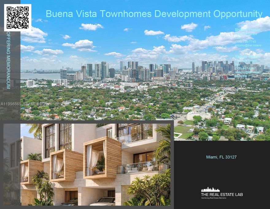 The Real Estate Lab is proud to present this trophy development opportunity to market.

Located along NW 2nd Avenue in Buena Vista, just steps from the Design District, Wynwood, and Midtown, this assemblage sits at the center of one of Miami’s most dynamic and rapidly evolving corridors.

The NW 2nd Ave Assemblage spans approximately 47,075 square feet across six parcels, offering favorable T4-L zoning and a clear path to develop approximately 30 townhomes.

With prominent frontage, strong aerial visibility, and immediate access to Miami’s most sought-after neighborhoods, this offering represents a rare opportunity to deliver a scaled townhome project in a highly supply-constrained market.

Opportunities of this scale and location are increasingly limited, positioning this assemblage as a compelling investment for developers seeking to capitalize on the continued growth of Miami’s urban core.