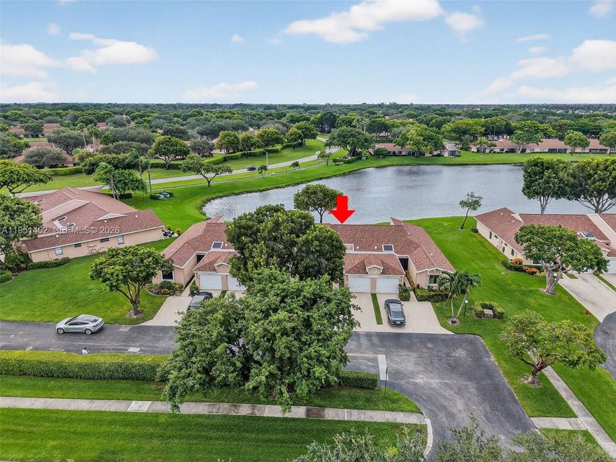 Breathtaking Wide Lake view Stunning Villa in Whisper Walk. Fully Renovated 2BR/2BA villa with 1-car garage in the desirable Eastgate section.This light-filled home features brand-new 24x24 porcelain tile flooring throughout, and a spacious enclosed den that opens to a private lake view.The gourmet chef’s kitchen includes all new stainless steel appliances, quartz countertops, modern cabinetry, and a double pantry for ample storage. Both bathrooms have been fully updated with new vanities and countertops.New Roof (2024) New Carrier 3-Ton A/C (2024)New Water Heater (2025).No front neighbors.Gated community offering pools, tennis, pickleball, fitness center, and more.