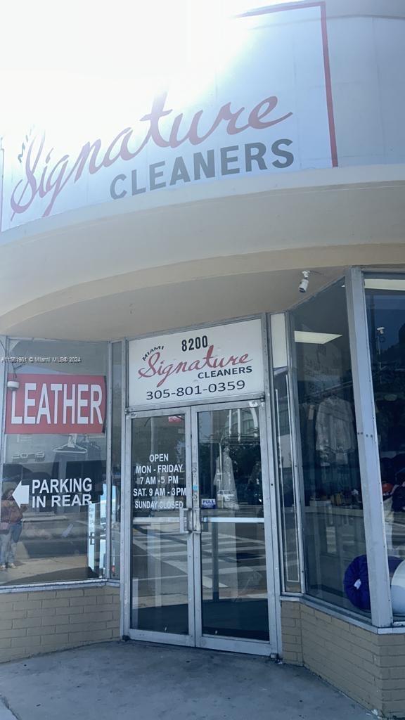 Great Dry Cleaner for sale located in Biscayne Blvd. Owner has 12 Years of experience and 4 years in the same
location.Very profitable business with an established clientele, all equipment are in great shape . Over 120K in
equipment. A must see!