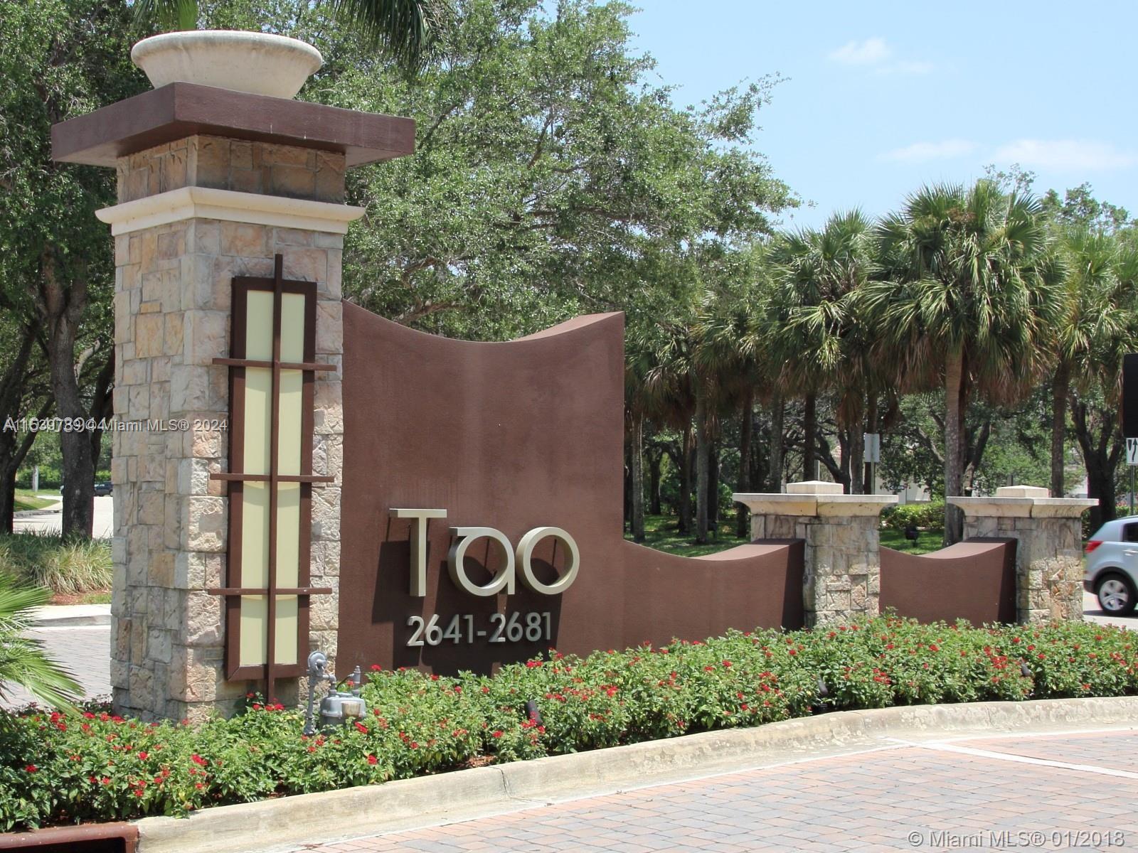 TAO SAWGRASS CONDOMINIUM - Residential Lease