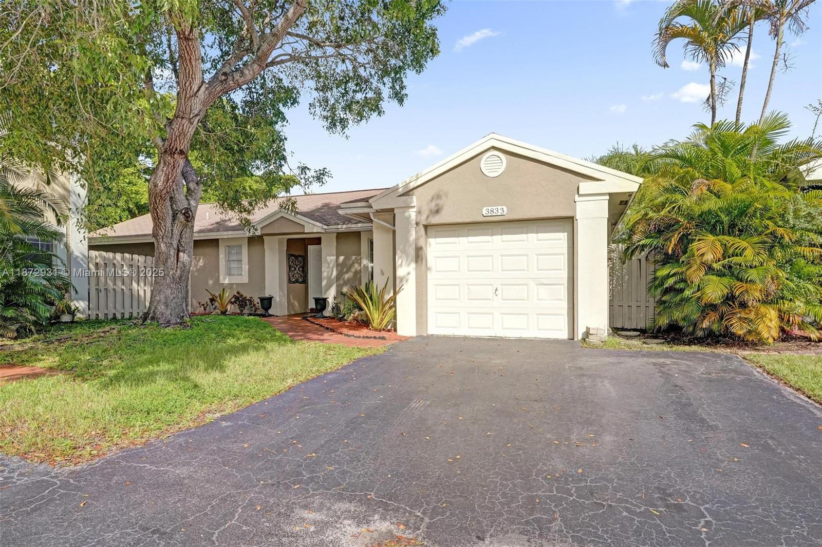 Located in the charming Rhapsody at Welleby in Sunrise, this updated 3-bedroom 2-bathroom home is move-in ready. The spacious layout features tile flooring, a chef’s kitchen with island, quartz countertops, stainless steel appliances, and a pantry. Freshly painted interior. 1-car garage plus driveway with 2 extra parking spots. Roof is being replaced. AC (2019). 2024 updates: AC ducts, air handler fan, water heater, and electric panel. Large lot with lake access and space for a small pool. Pet-friendly community with lakeside pool. No HOA approval required. Ok to lease right away, minimum 1-year lease. Less than 5 minutes to Sawgrass Expressway and Sawgrass Mall. Close to shopping, dining, Welleby Park & more. Easy access to I-595.