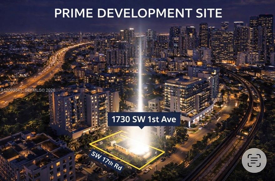 Exclusive development opportunity in Miami’s Urban Core. Site located at 1730 SW 1st Ave with strong zoning flexibility and compelling development potential. Permitted uses include multifamily residential, hotel, office, retail, and mixed-use development, as well as commercial and institutional applications such as educational facilities and storage. Strategically located a few blocks from Brickell MetroMover / Metrorail, Mary Brickell Village, Brickell City Centre, and major I-95 access points. Preliminary investment materials for the Organic concept are available, including project summary and supporting information. Contact listing agent for full package and details.